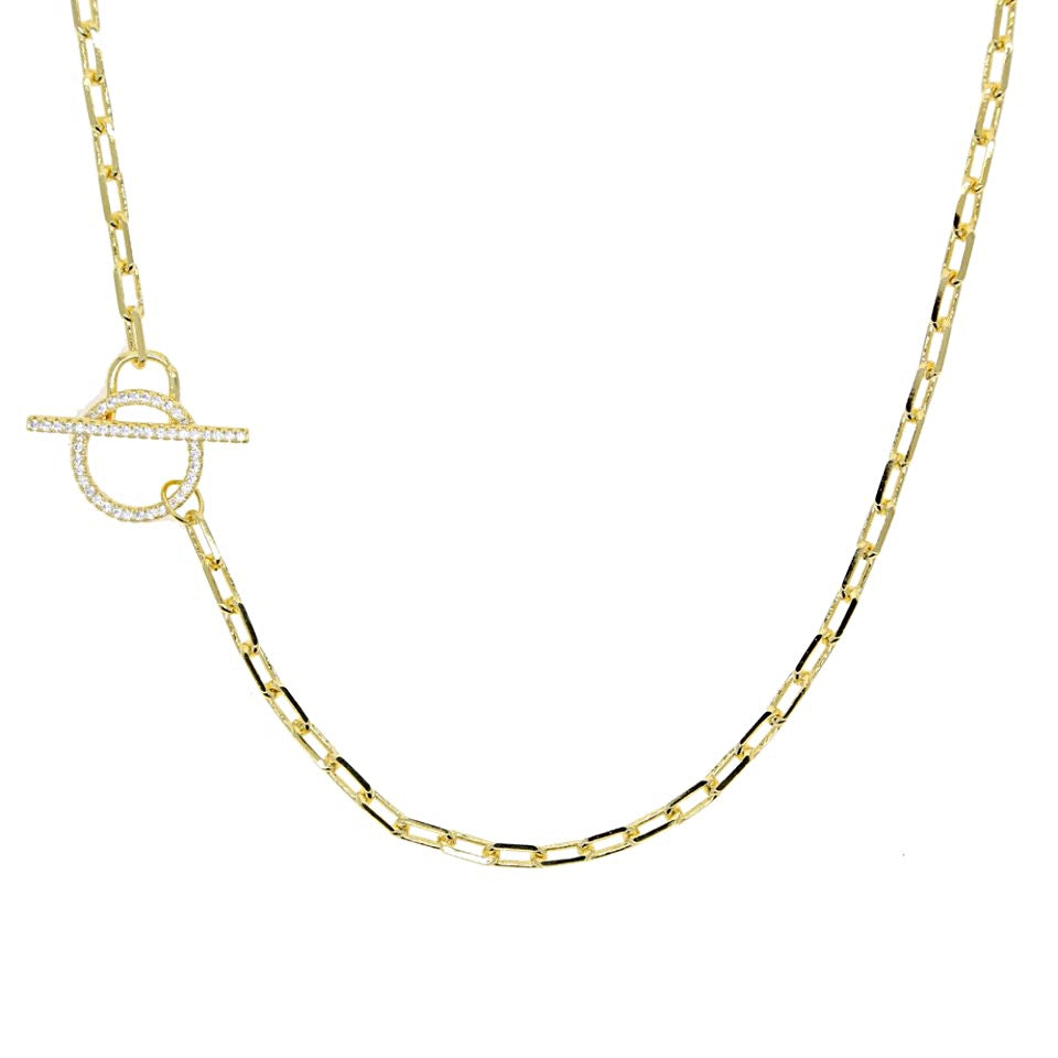 KIKICHIC | Minimalist Jewelry | NYC | CZ Diamond Front Toggle