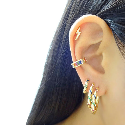 12pcs/set Ear Cuff Cartilage Clip On Earrings Ear Clip Fake Cartilage  Earrings Non-Piercing Cartilage Ear Clip | SHEIN