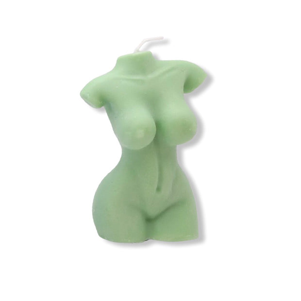 Green Female Body Shape Candle