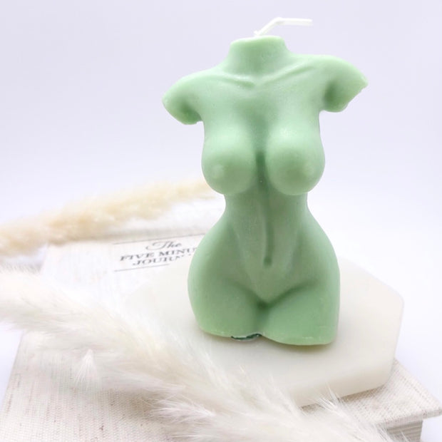 Green Female Body Shape Candle