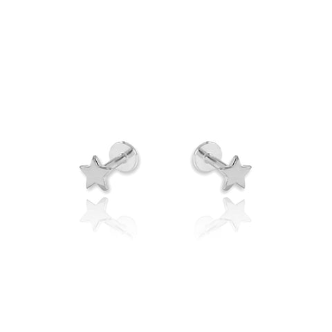 Flat Back Cubic Zirconia Stud Earrings – Aurnia Jewellery