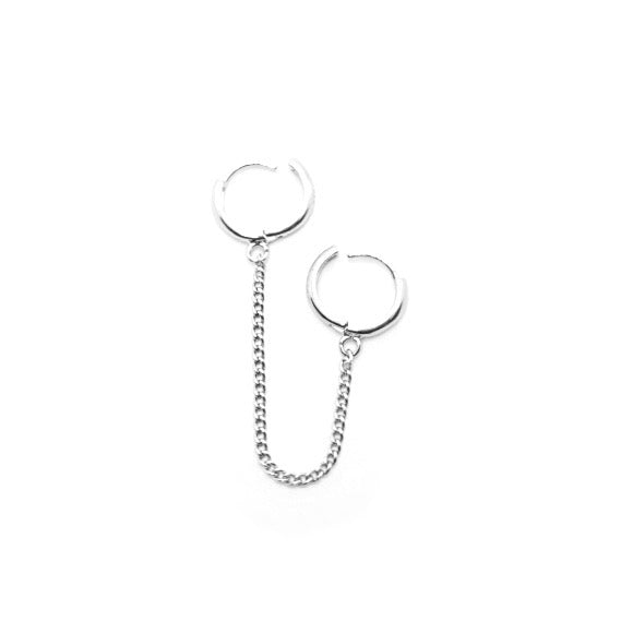 KIKICHIC | NYC | Minimalist Jewelry | Silver Handcuff Long Chain ...