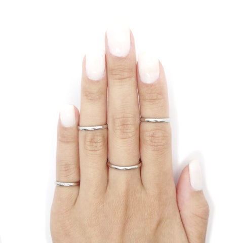 Finger Jewelry | Thin Rings - Simple Silver Color Adjustable Ring Women  Ladies Girls - Aliexpress
