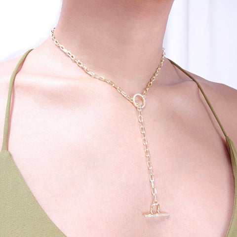 Buy 14k Gold Filled Lock Necklace Toggle Clasp Necklace Lock