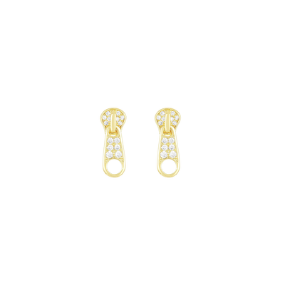 KIKICHIC CZ Diamond White Gold Zipper Stud Earrings, Diamond Zipper Stud Earrings, CZ Pave Diamond Gold Zipper Earrings, Zipper Earrings Dangling, Small Zipper Earrings, Diamond Zipper Dangling Earrings, White Gold Zipper Earrings, Modern Zipper Earrings, CZ Diamond Zipper Earrings.