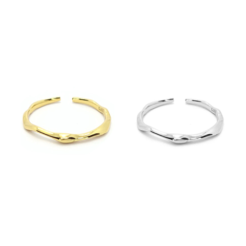 KIKICHIC Open Bamboo Band Ring Sterling Silver (925), Dainty Bamboo Design Open Ring 18k Gold, Thin Stackable Open Bamboo Ring Gold, Bamboo Minimalist Open Ring Adjustable 18k Gold, Simple Adjustable Open Bamboo Ring Silver, Modern Midi Open Bamboo Ring Stacks, Solid Sterling Thin Bamboo Open Rings.